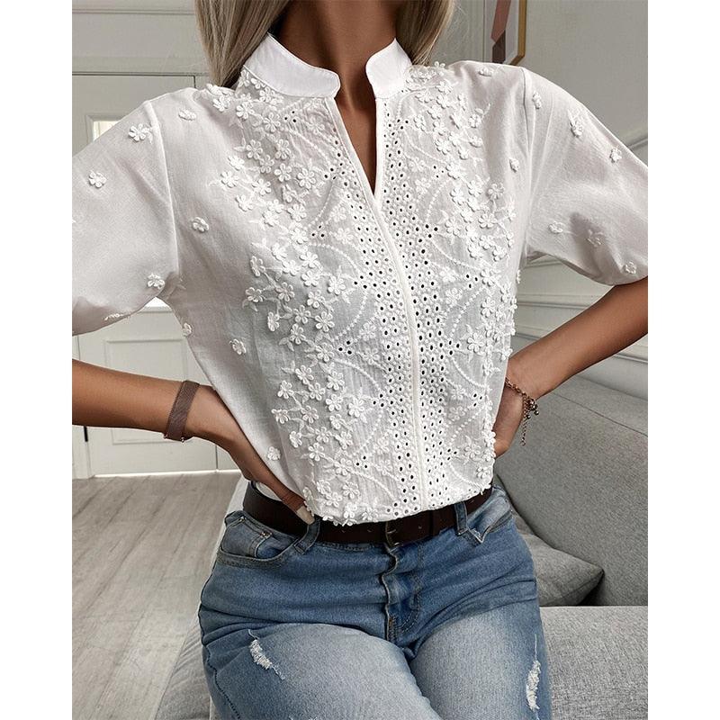 Blusa Feminina Laise Gola Alta