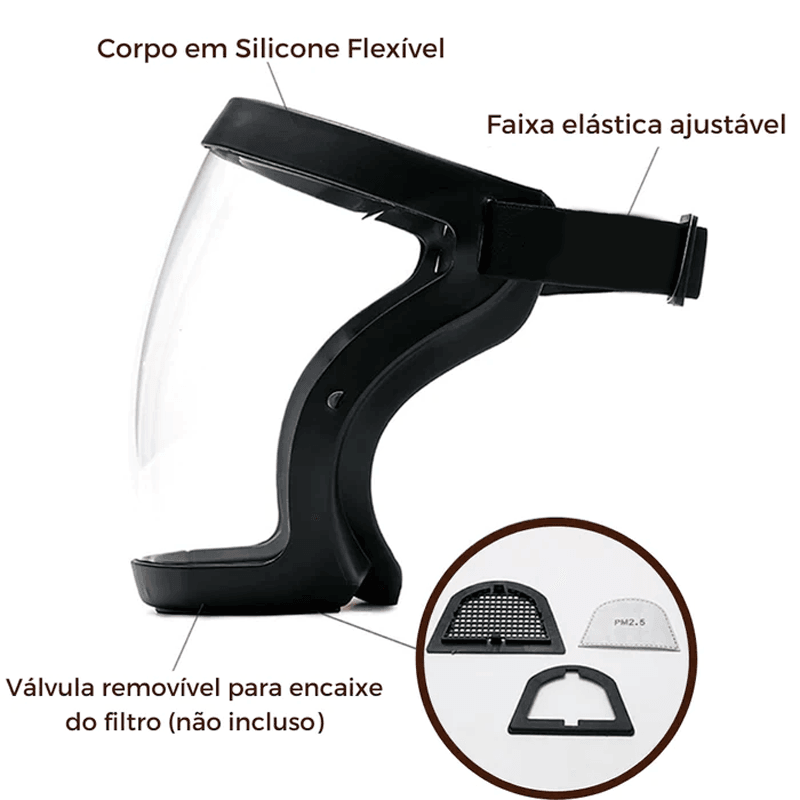 Máscara Protetora Facial - FaceGuard | Compre 1, Leve 2